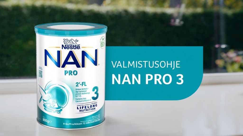 NAN Pro 2 - Vieroitusvalmisteen valmistaminen