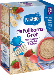 Nestlé min Fullkornsgrøt med Jordbær & Banan